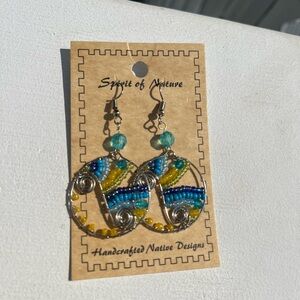Handmade Native Design Beaded Earrings